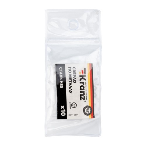 Сверло по металлу Kranz 1,5х40х18 мм 10 шт. KR-91-0604 - изображение 3