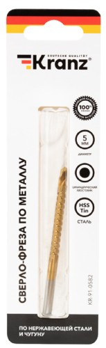 Сверло по металлу Kranz KR-91-0582 5мм - изображение 4