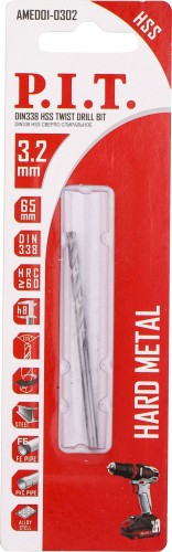Сверло по металлу P.I.T. AMED01-0302 3,2x65мм - изображение 2