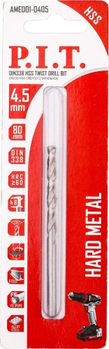Сверло по металлу P.I.T. AMED01-0405 4,5x80мм - изображение 2