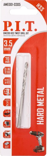 Сверло по металлу P.I.T. AMED01-0305 3,5x70мм - изображение 2
