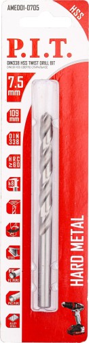 Сверло по металлу P.I.T. AMED01-0705 7,5x109мм - изображение 2
