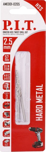 Сверло по металлу P.I.T. AMED01-0205 2,5x57мм - изображение 2