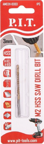 Сверло по металлу P.I.T. AMED11-0003 универсальное 3,0x58мм - изображение 2