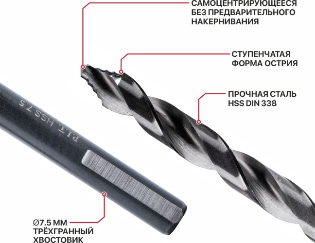 Сверло по металлу P.I.T. AMED16-0007A - изображение 5