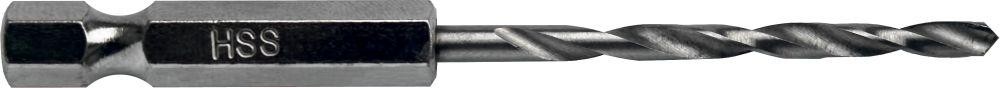Сверло по металлу ПРАКТИКА HEX 1/4" Р6М5 3,0х81 мм 037-541