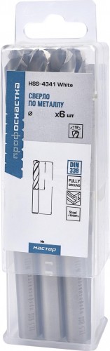 Сверло по металлу Профоснастка №113 Мастер D 10,5 мм HSS 4341/118° DIN 338 (бокс 6 шт) 30101113 - изображение 2