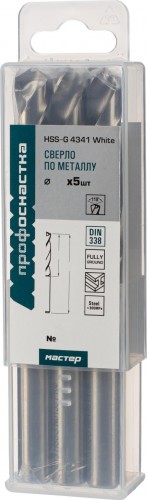 Сверло по металлу Профоснастка №138 Мастер D 13 мм HSS 4341/118° DIN 338 (бокс 5 шт) 30101138 - изображение 2