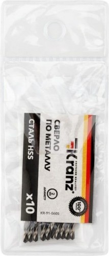 Сверло по металлу REXANT HSS 2 мм (10 шт.) 91-0605 - изображение 3