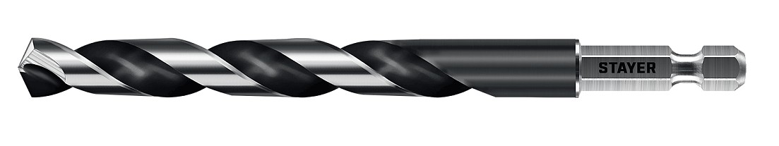 Сверло по металлу STAYER НЕХ-1/4", d 10.0х133 мм 29603-10