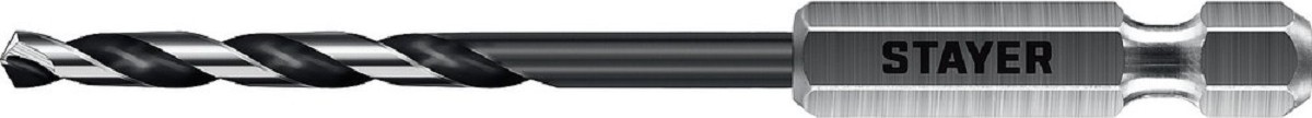 Сверло по металлу STAYER НЕХ-1/4", d 4.5х103 мм 29603-4.5