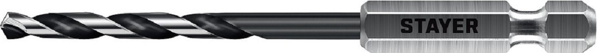 Сверло по металлу STAYER НЕХ-1/4", d 3.2х89 мм 29603-3.2