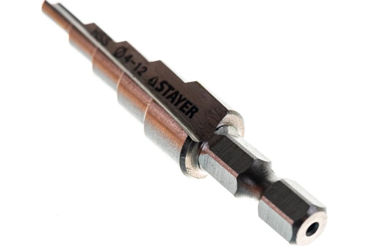 Сверло по металлу STAYER PROFI 4-12мм, 5 ступеней, HSS 29660-4-12-5 - изображение 3
