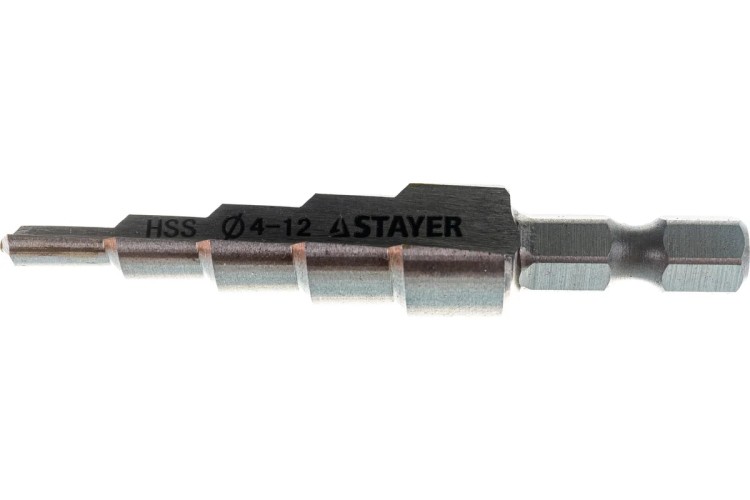 Сверло по металлу STAYER PROFI 4-12мм, 5 ступеней, HSS 29660-4-12-5 - изображение 4