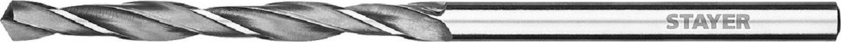 Сверло по металлу STAYER PROFI 2.5х57мм, hss-r, быстрорежущая сталь м2(s6-5-2) 29602-2.5