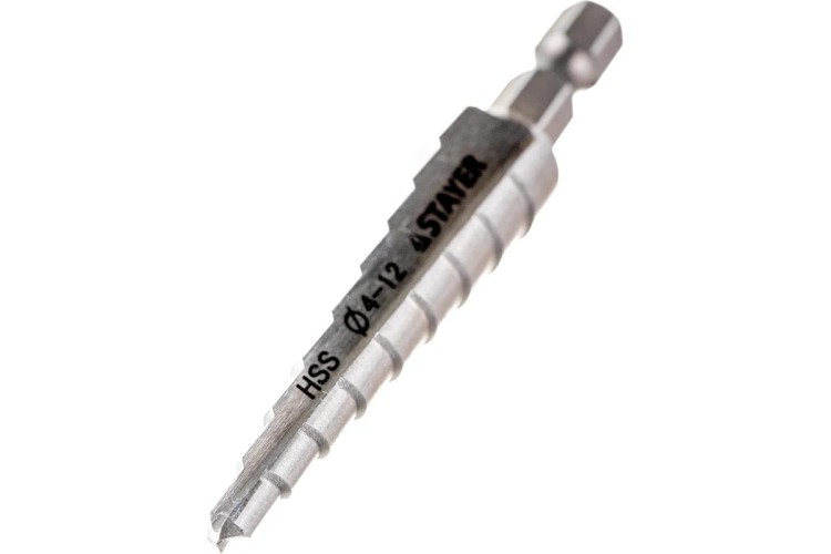 Сверло по металлу STAYER PROFI 4-12мм, 9 ступеней, HSS 29660-4-12-9