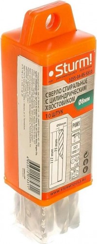 Сверло по металлу Sturm 1055-04-8S-SS10 8,0х117 мм, 10 шт. - изображение 4