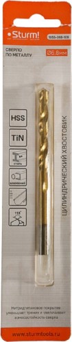 Сверло по металлу Sturm 1055-068-109 6,8х109 мм, нитридтитан., 118° - изображение 4