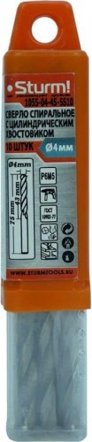 Сверло по металлу Sturm 1055-04-4S-SS10 4,0х75 мм, 10 шт. - изображение 5