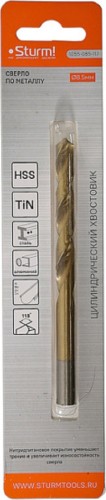 Сверло по металлу Sturm 1055-085-117 8,5х117 мм, нитридтитан., 118° - изображение 4