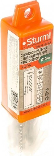 Сверло по металлу Sturm 1055-04-10S5-SS5 10,5х133 мм, 5 шт. - изображение 5