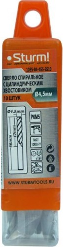 Сверло по металлу Sturm 1055-04-4S5-SS10 4,5х80мм, 10 шт. - изображение 5