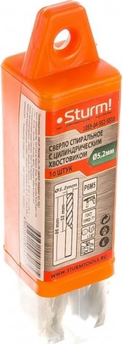 Сверло по металлу Sturm 1055-04-5S2-SS10 5,2х86 мм, 10 шт. - изображение 2