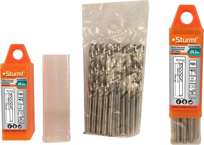 Сверло по металлу Sturm 1055-04-5S2-SS10 5,2х86 мм, 10 шт. - изображение 3