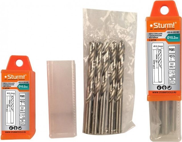 Сверло по металлу Sturm 1055-04-10S2-SS5 10,2х133 мм, 5 шт. - изображение 3
