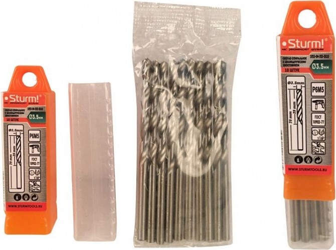 Сверло по металлу Sturm 1055-04-3S5-SS10 3,5х70 мм, 10 шт. - изображение 3