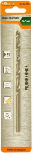 Сверло по металлу Sturm 1055-065-148L 2,0х85 мм, удлинен., 118° - изображение 2