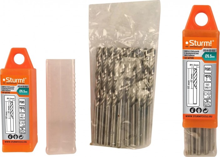 Сверло по металлу Sturm 1055-04-5S5-SS10 5,5х93мм, 10 шт. - изображение 4