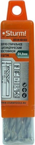 Сверло по металлу Sturm 1055-04-4S8-SS10 4,8х86мм, 10 шт. - изображение 5