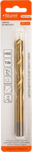 Сверло по металлу Sturm 1055-110-142 11х142 мм, нитридтитан., 118° - изображение 2