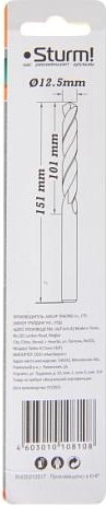 Сверло по металлу Sturm 1055-125-151 12,5х151 мм, нитридтитан., 118° - изображение 4