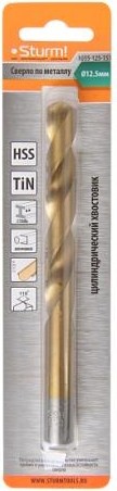 Сверло по металлу Sturm 1055-125-151 12,5х151 мм, нитридтитан., 118° - изображение 3