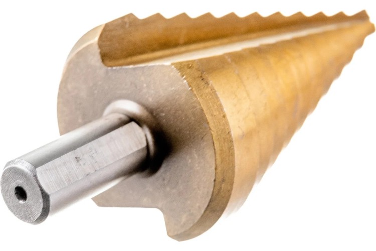 Сверло по металлу Sturm 1055-S636 ступенчатое 6-36мм, шаг 3мм, HSS+TIN прямое - изображение 2