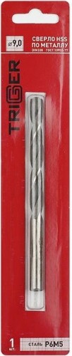 Сверло по металлу TRIGGER 73290 9мм р6м5 тов-122250