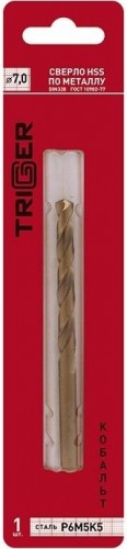 Сверло по металлу TRIGGER 74270 КОБАЛЬТ 7мм р6м5к5 тов-122269