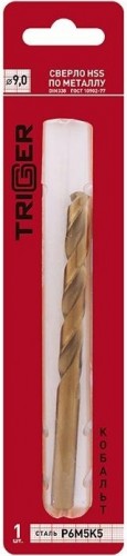 Сверло по металлу TRIGGER 74290 КОБАЛЬТ 9мм р6м5к5 тов-122271