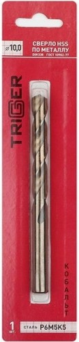 Сверло по металлу TRIGGER 74300 КОБАЛЬТ 10мм р6м5к5 тов-122272
