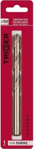 Сверло по металлу TRIGGER 74320 КОБАЛЬТ 12мм р6м5к5 тов-122274