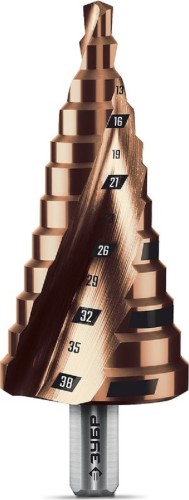 Сверло по металлу ЗУБР КОБАЛЬТ 6-38мм ступенчатое 29674-6-38-12