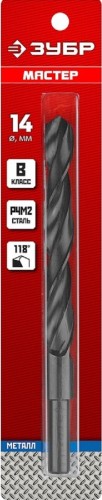 Сверло по металлу ЗУБР МАСТЕР 14.0х160мм, проточенный хвостовик 29605-14 - изображение 2