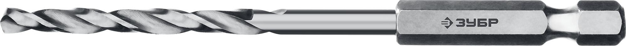 Сверло по металлу ЗУБР ПРОФЕССИОНАЛ 3.0х79мм, с шестигранным хвостовиком, сталь р6м5,  29623-3