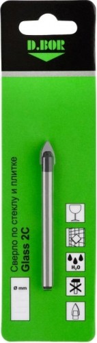 Сверло по стеклу и керамике D.BOR Glass 2C 6x75 D-DB-G2C-C-06 - изображение 2
