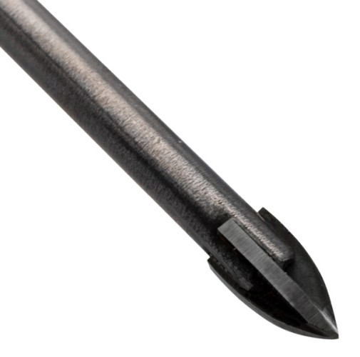 Сверло по стеклу и керамике Kranz KR-91-0646 3 мм, 4 грани, шестигранный хвостовик - изображение 2