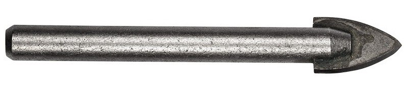 Сверло по стеклу и керамике Kranz KR-12-6806 10 мм, 2 грани, цилиндр. хвостовик