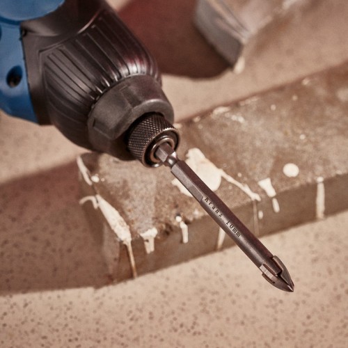 Сверло по стеклу и керамике Kranz KR-91-0651 10 мм, 4 грани - изображение 5