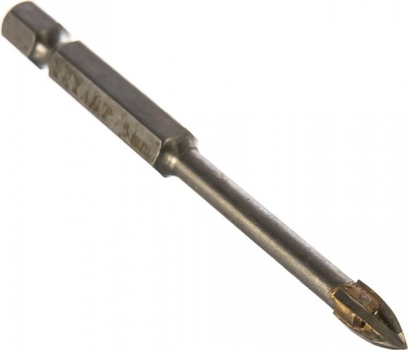 Сверло по стеклу и керамике REXANT 5 мм с четырьмя режущими лезвиями, шестигранный хвостовик 91-0648 - изображение 4